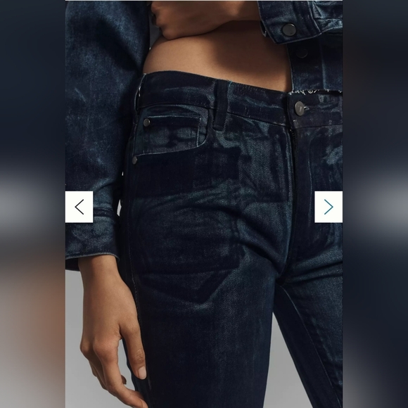 Pilcro Retro Flare Mid‑Rise Jeans • Dark Wash • Size 30 - Picture 7 of 12